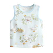 JESMARY - Áo ba lỗ màu xanh xinh xắn cho bé gái